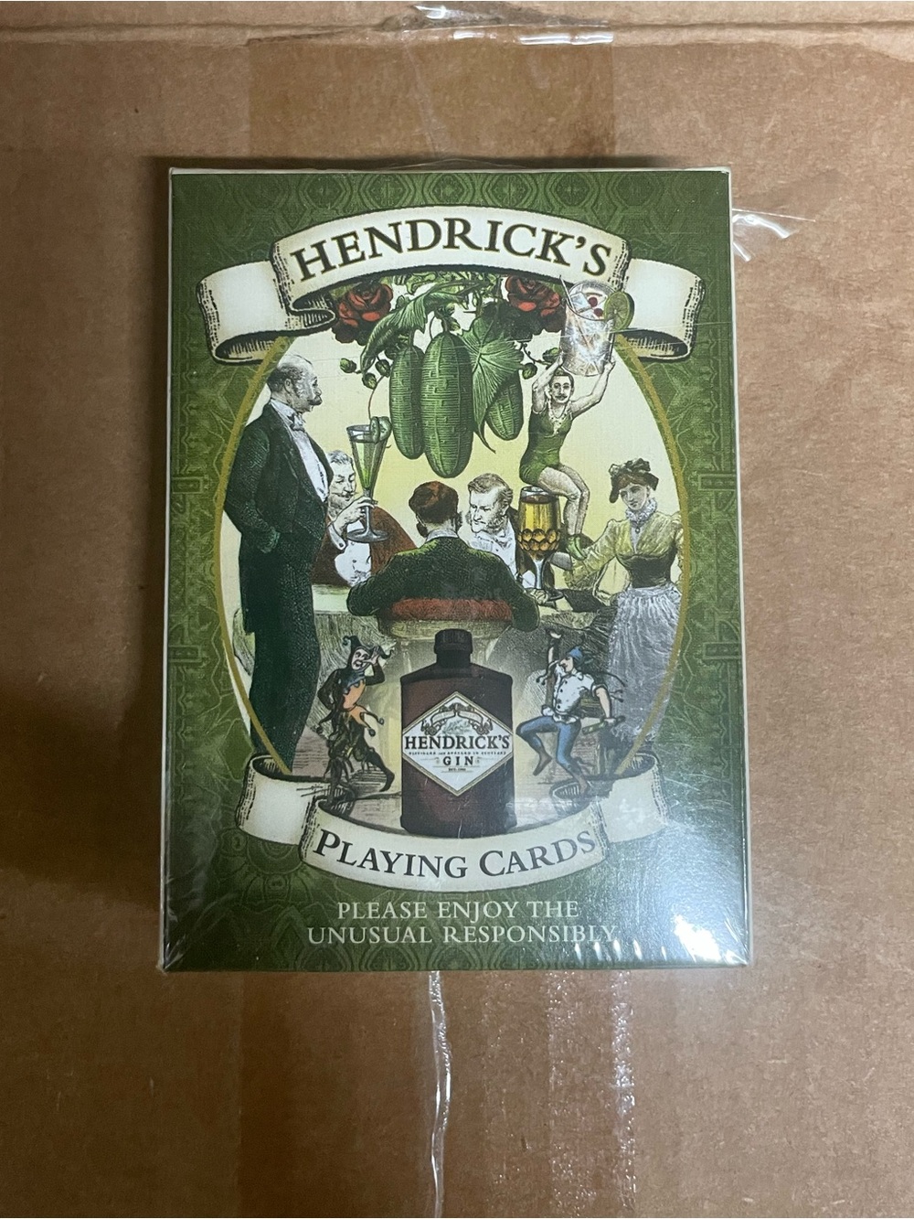 Green Playing Cards - Gin-Themed Deck
